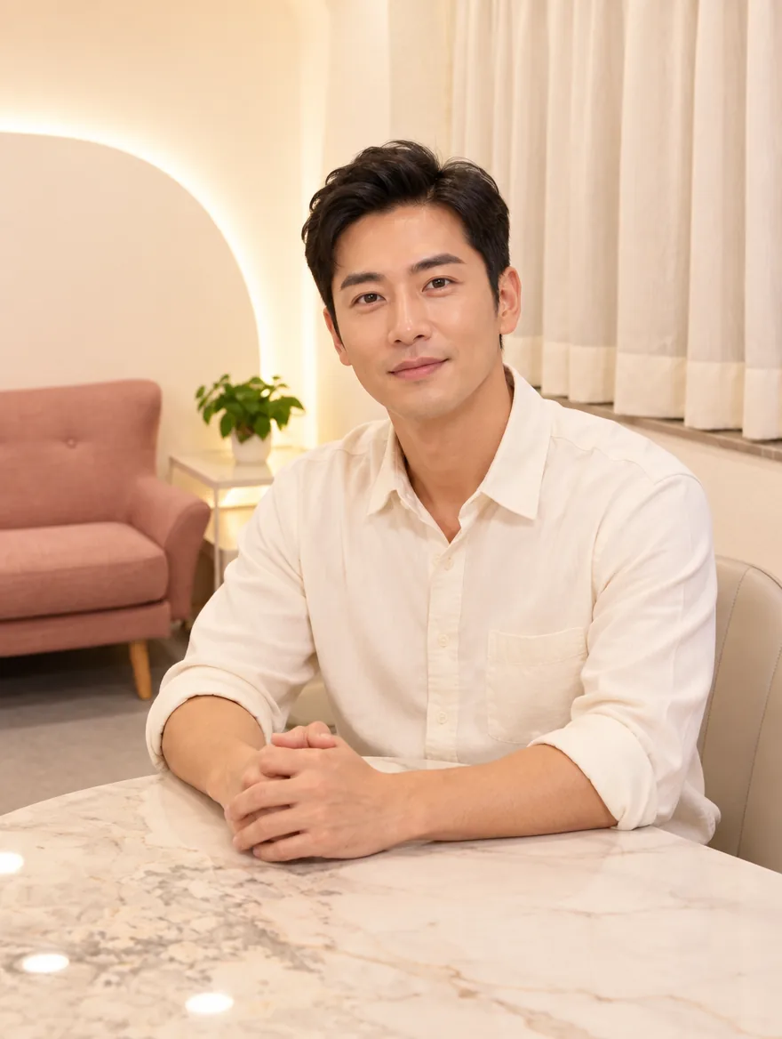 康氏活髮男士專區肖像示意