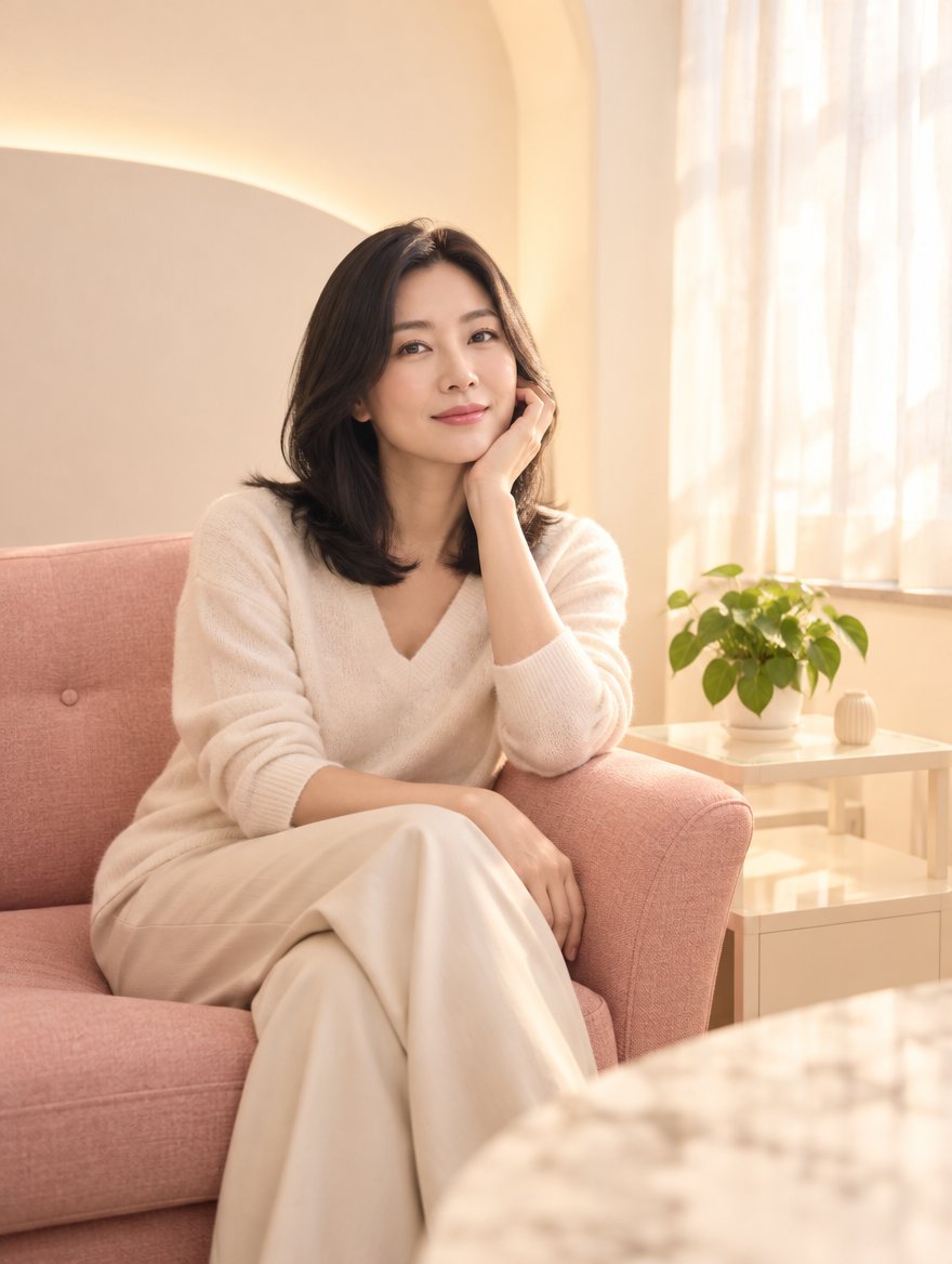 女士髮量與頭皮狀況記錄示意